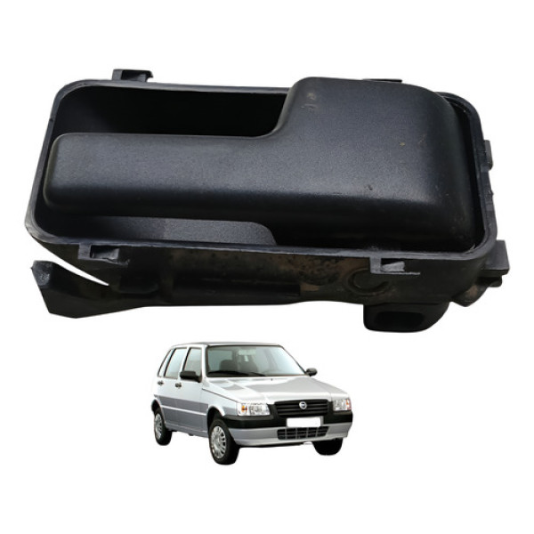 Macaneta Interna Dianteira Esquerda Fiat Uno 1.0 2005 Preto Dianteira