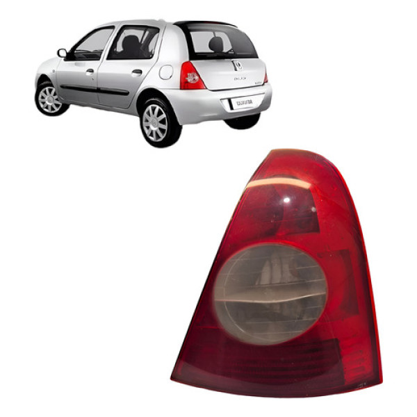Lanterna Traseira Direita Renault Clio 2008 Direito Vermelha