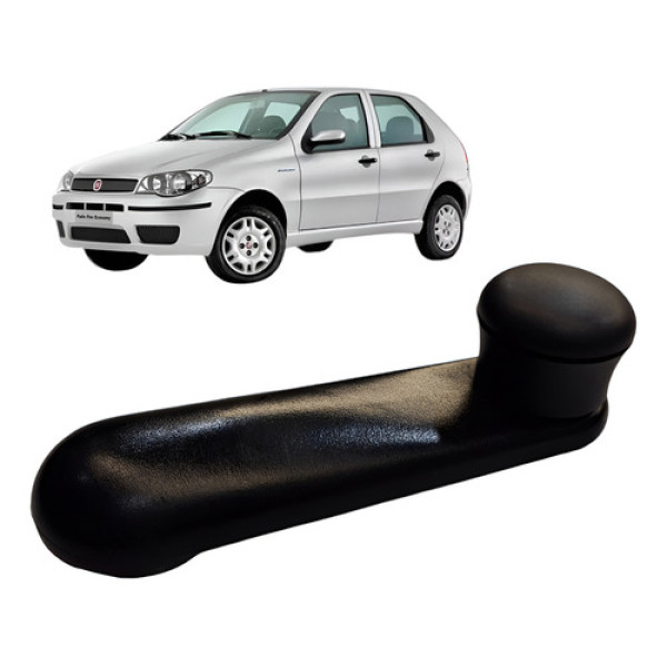 Manivela Vidro Manual Fiat Palio 2008 Preto