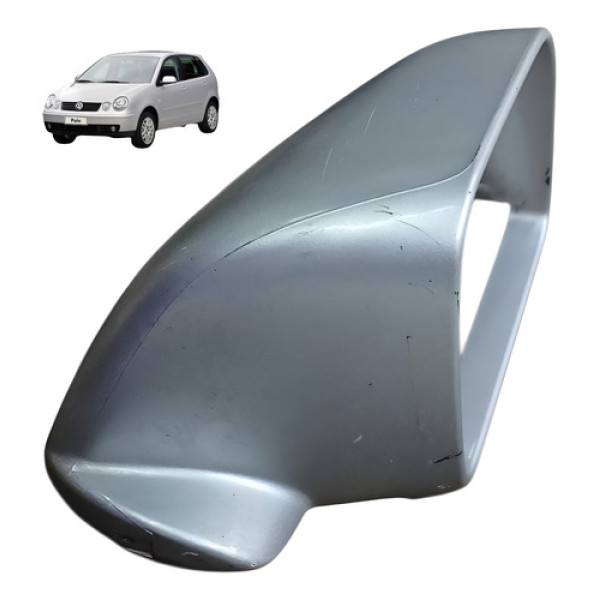 Capa Retrovisor Direito Volkswagen Polo Hatch 1.6 2003 Cinza