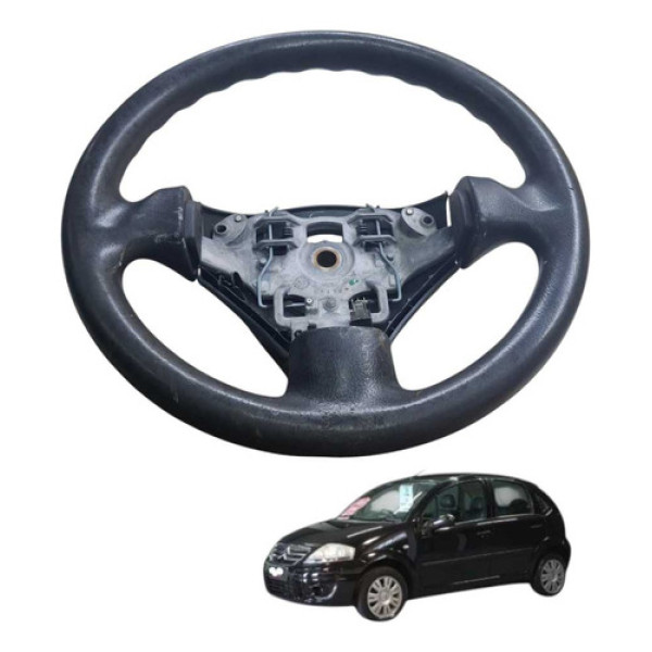 Volante Citroen C3 1.4 2011 2012 Preto