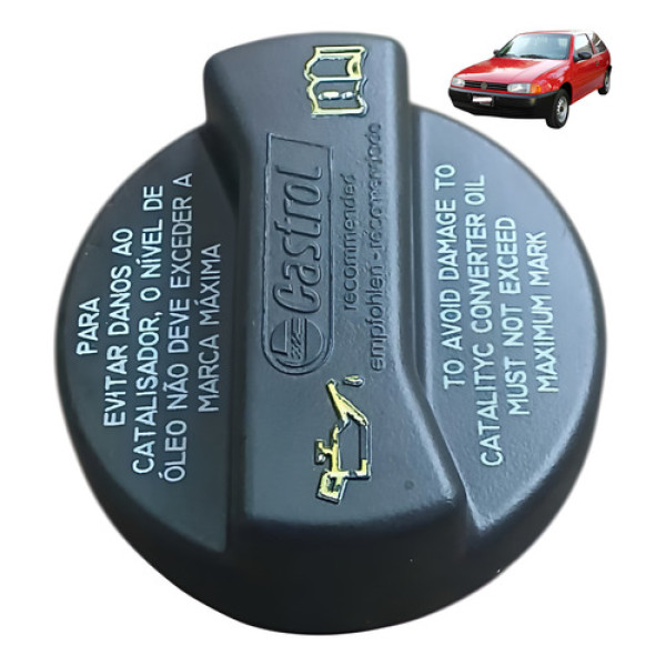 Tampa Oleo Motor Volkswagen Gol G2 Bola 1.0 8v 1999 - Preto