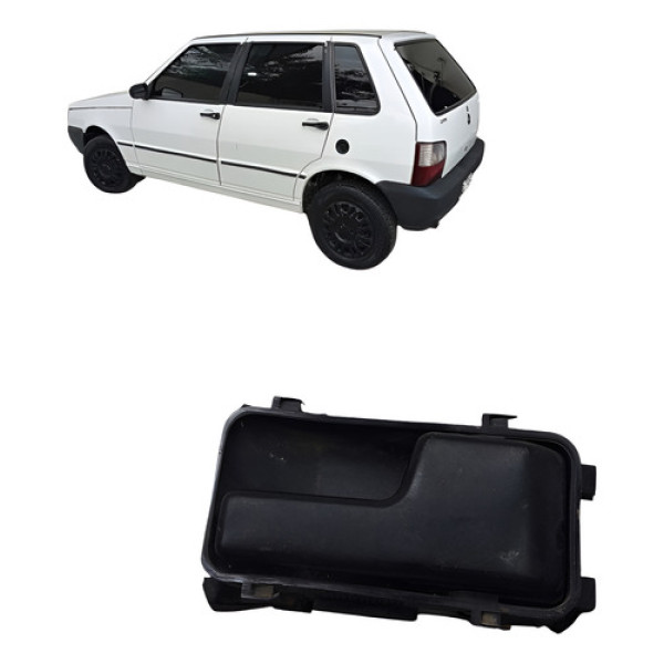 Macaneta Interna Dianteira Direita Fiat Uno 2005 4p Preto Dianteira