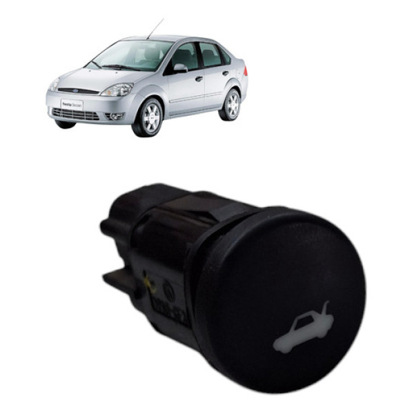 Botao Porta Malas Ford Fiesta Sedan 2007 1.6 8v Zetec Flex