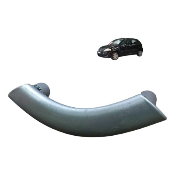 Puxador Porta Esquerdo Citroen C3 1.4 8v 2010 2012 Prata