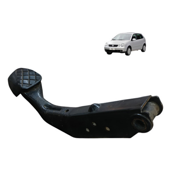 Pedal Freio Volkswagen Polo Hatch 1.6 2003 - Preto