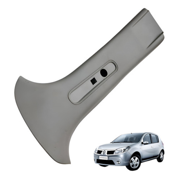 Soleira Coluna Esquerda Renault Sandero 2009 Cinza