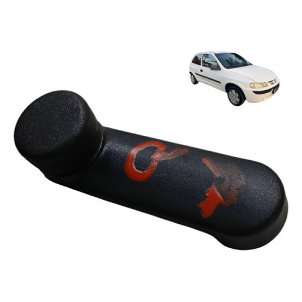 Manivela Vidro Direito Chevrolet Celta 1.0 2p 2003 2004 Preto