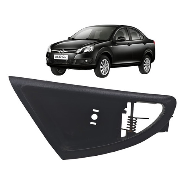 Moldura Macaneta Interna Dianteira Direita Jac J3 1.4 2011 Preto