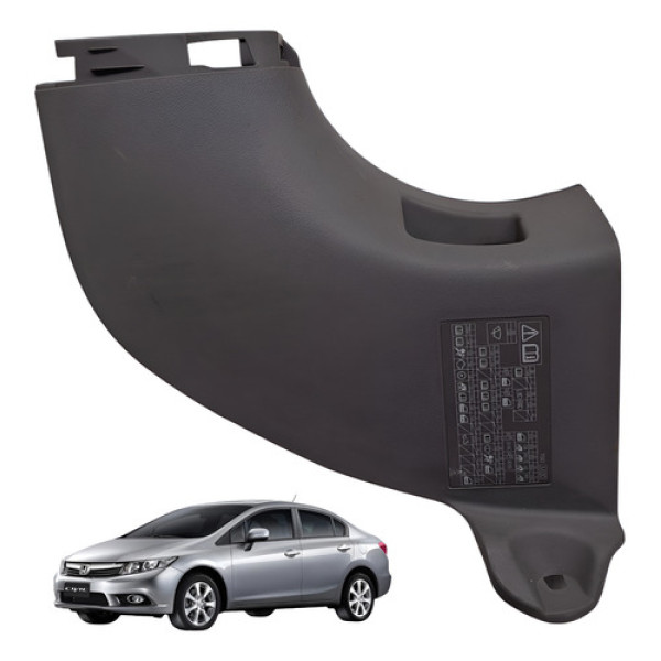 Moldura Soleira Dianteira Esquerda Honda New Civic 2012 1.8 Cinza