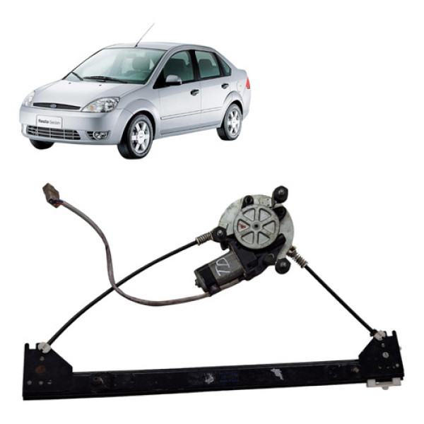 Maquina Vidro Traseira Direito Ford Fiesta Sedan 2007 1.6 8v