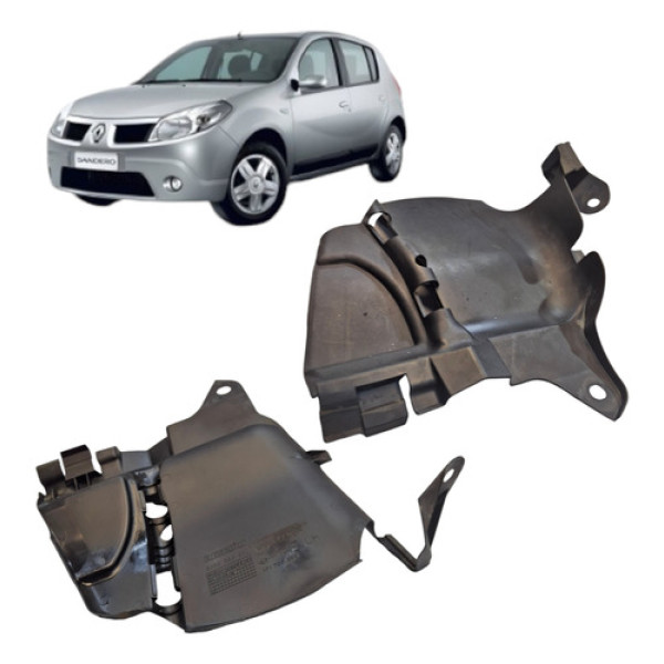 Defletor Parabarro Dianteir Esquerdo Sandero 2009 1.0 16v Us
