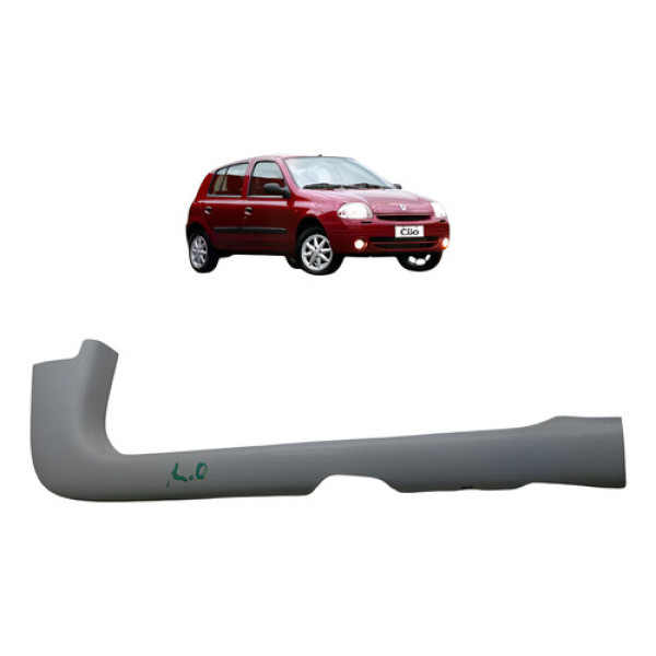 Moldura Soleira Direita Renault Clio 1.0 16v 2003 2005 Cinza