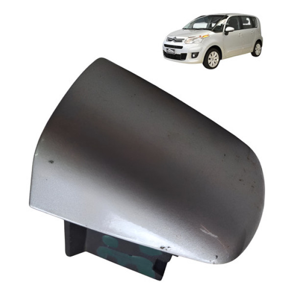 Moldura Macaneta Traseira Direita Citroenc3 Picasso 1.6 2012 Prata Traseira