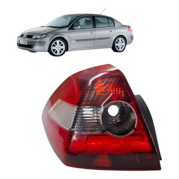Lanterna Traseira Esquerda Renault Megane 2008 1.6 Esquerdo/motorista Vermelho
