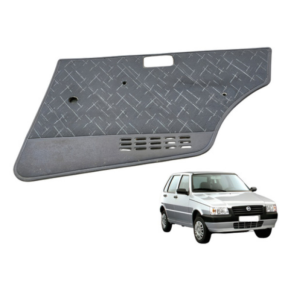 Forro Porta Traseira Direita Fiat Uno 1.0 2005 2010 Preto