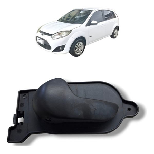 Macaneta Interna Dianteira Esquerda Ford Fiesta 2011 Preto