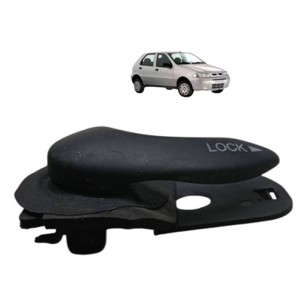 Macaneta Traseira Esquerdo Fiat Palio 1.0 4p 8v 2003 2004 Preto Traseira