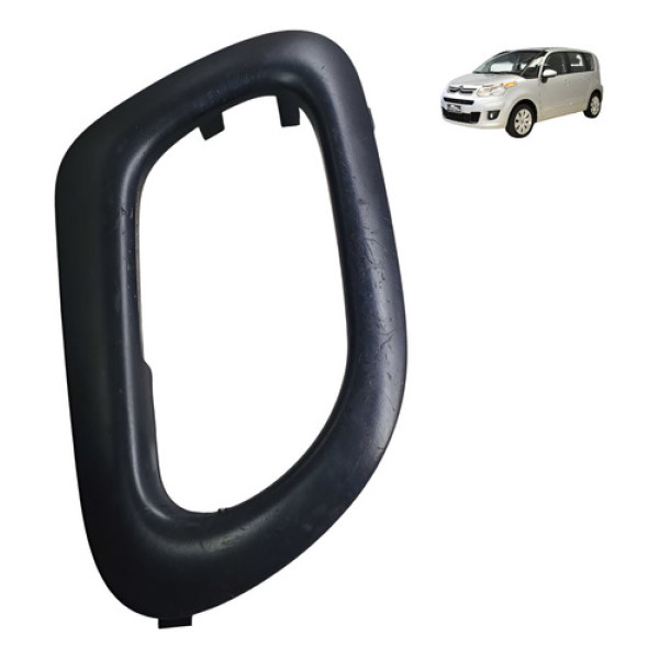 Moldura Macaneta Direita Citroen C3 Picasso 1.6 16v 2012 Preto Traseira
