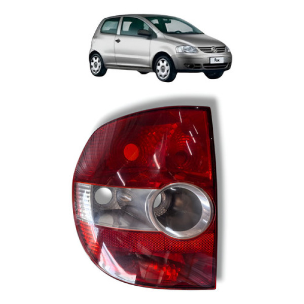 Lanterna Traseira Esquerda Volkswagen Fox 2p 1.0 2007 Esquerdo/motorista Amarelo