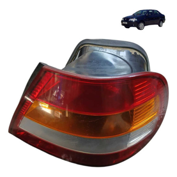 Lanterna Direito Fiat Siena 1.3 8v 2003 2004 Direito/passageiro Vermelho
