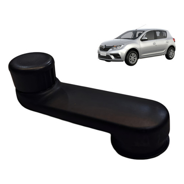 Manivela Vidro Renault Sandero 1.0 3cc 2020 Preto