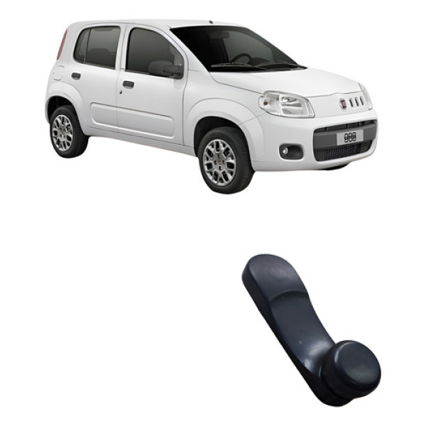 Manivela Dianteira Direita Fiat Uno Vivace 1.0 2010 2015 Preto