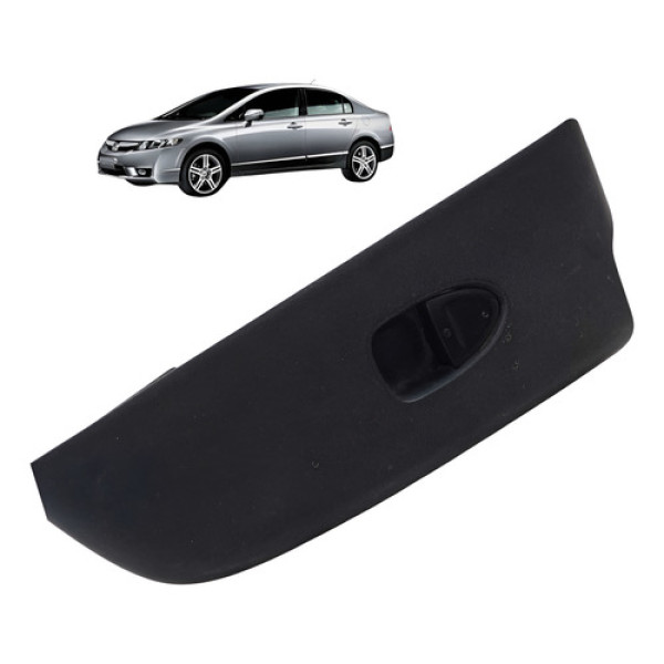 Moldura Botao Vidro Traseiro Direito Honda Civic 1.8 2007