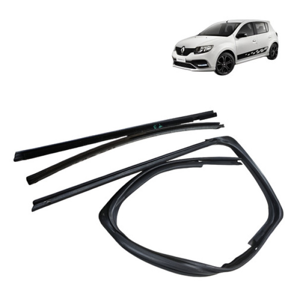 Pestana Soleira Traseiro Direito Sandero 1.0 3cc 2015 2019 Preto