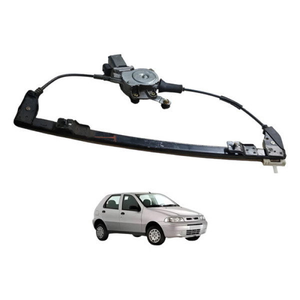Maquina Vidro Dianteira Direita Fiat Palio 1.0 2003 Cinza