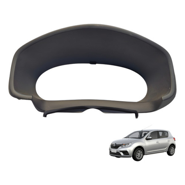 Moldura Painel Instrumentos Renault Sandero 1.0 3cc 2020 Preto