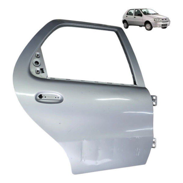 Porta Traseira Direita Fiat Palio 1.0 4p 2003 2004 Detalhe Cinza Direita Traseira