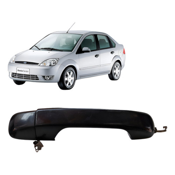 Macaneta Puxador Direito Ford Fiesta Sedan 2007 1.6 Dianteira
