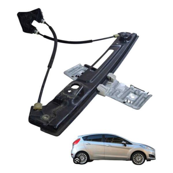 Maquina Vidro Eletrico Traseiro Esquerdo  New Fiesta 1.62014