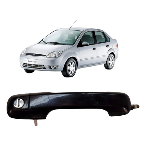 Macaneta Externa Lado Esquerdo Ford Fiesta Sedan 1.6 8v Dianteira