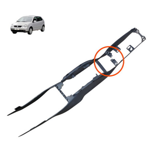 Moldura Central Console Volkswagen Polo Hatch 1.6 2003