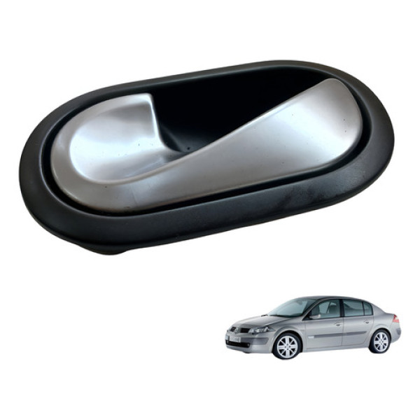 Macaneta Interna Porta Esquerda Renault Megane 2007 1.6 16v Dianteira/traseira