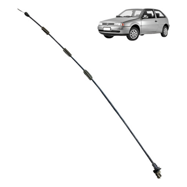 Cabo Fechadura Dianteira Volkswagen Gol G2 1.0 2p 2001 2002 Preto
