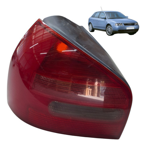 Lanterna Traseira Esquerda Audi A3 1.8 Aspirado 1999 Esquerdo/motorista Vermelho