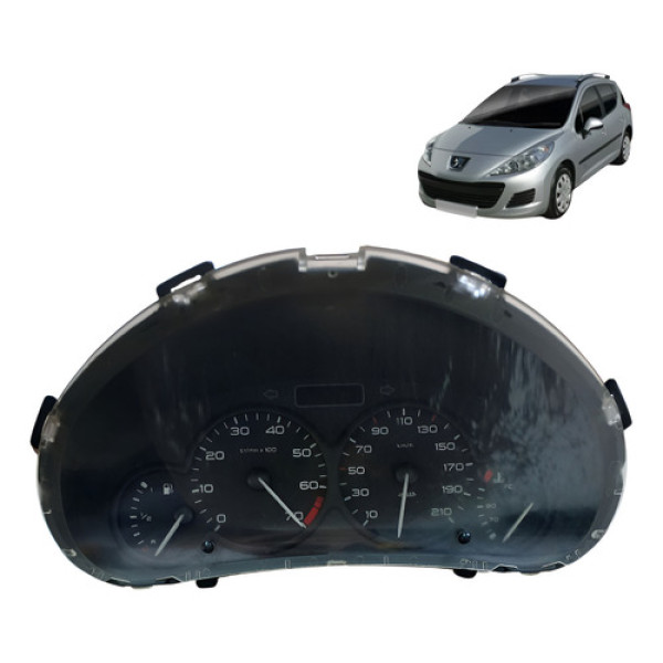 Painel Instrumento Peugeot Sw 207 1.4 2010 2011 Preto