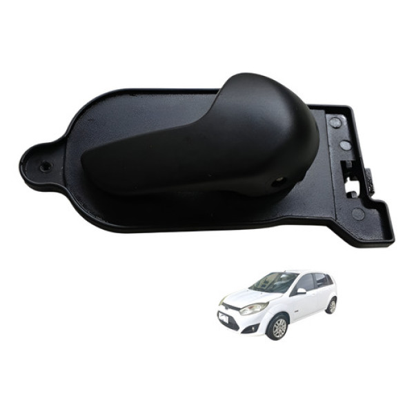 Macaneta Interna Traseira Direita Ford Fiesta 1.6 2011 Preto Dianteira/traseira