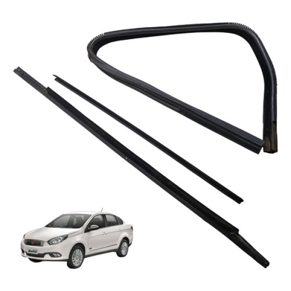 Kit Pestana Traseira Esquerda Grand Siena 1.6 16v 2016 Preto