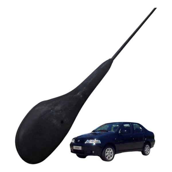 Antena Teto  Fiat Siena 1.3   2003 2004 Preto
