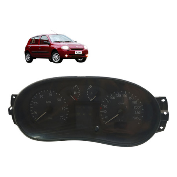 Painel Instrumento Renault Clio 1.0 16v 2003 2005 - Preto