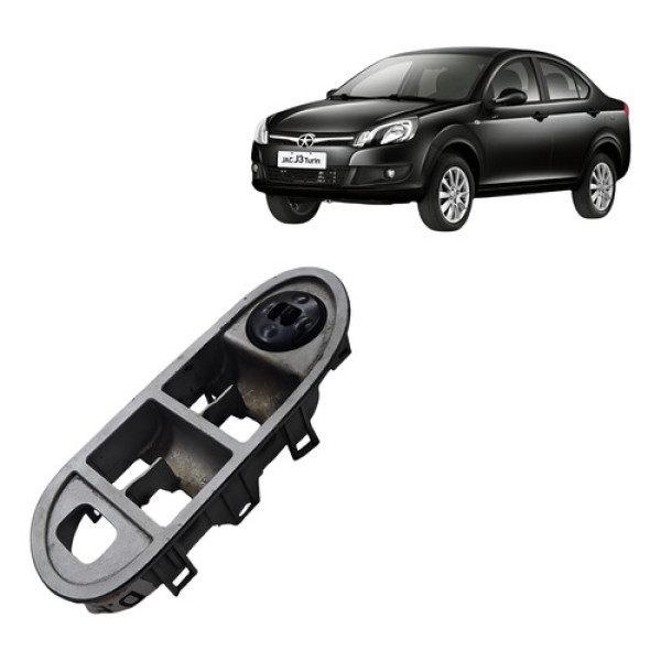 Moldura Botao Vidro Dianteiro Esquerdo Jac J3 1.4 2011