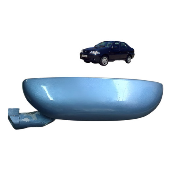 Macaneta Porta Traseira Esquerda Fiat Siena 1.3 8v 2003 Azul-escuro
