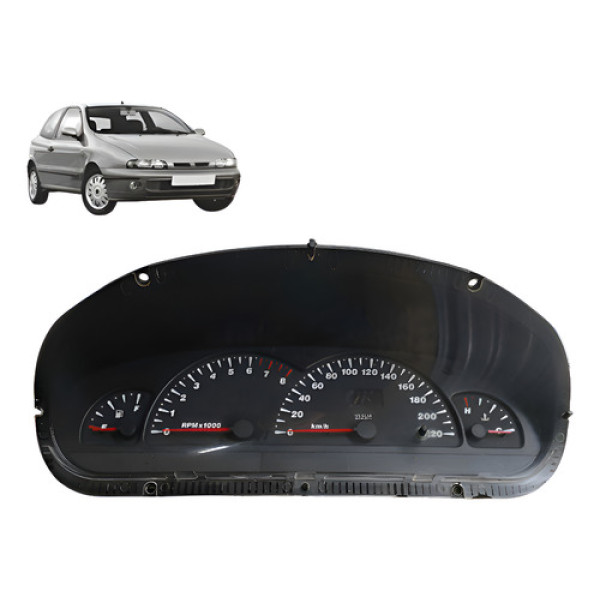 Painel Instrumento Fiat Marea Brava 1998 2007 Preto Preto