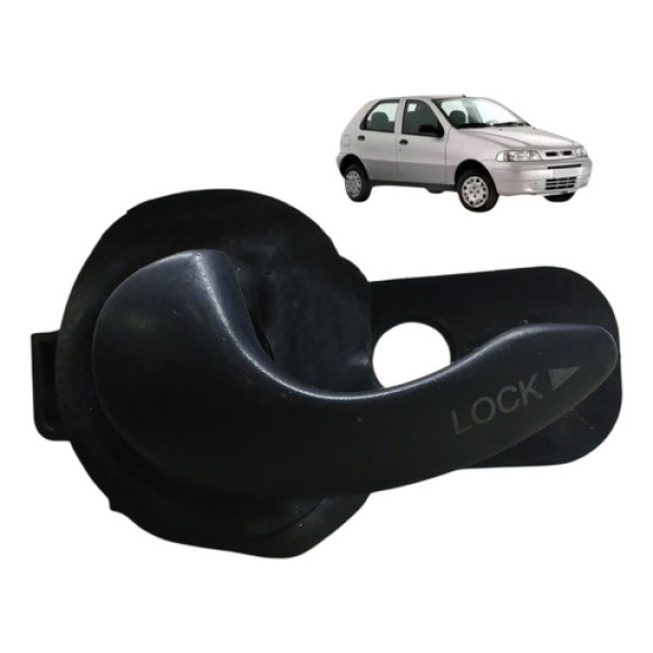 Macaneta Dianteira Esquerda Fiat Palio 1.0 4p 8v 2003 2004 Preto Dianteira