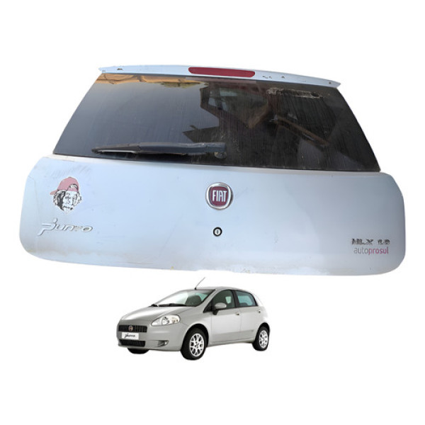 Tampa Porta Malas Fiat Punto  1.8 2008 2012 - Prata