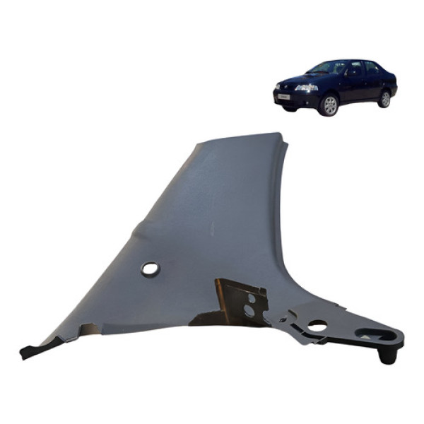 Soleira Interna Coluna Esquerdo Fiat Siena 1.3 8v 2003 2004 Preto